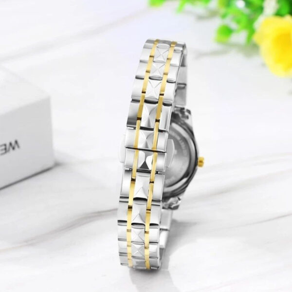 ساعت مچی عقربه‌ای کوارتز مردانه پوداگار مدل الماسی قفل پروانه ای ضد آب کد 006